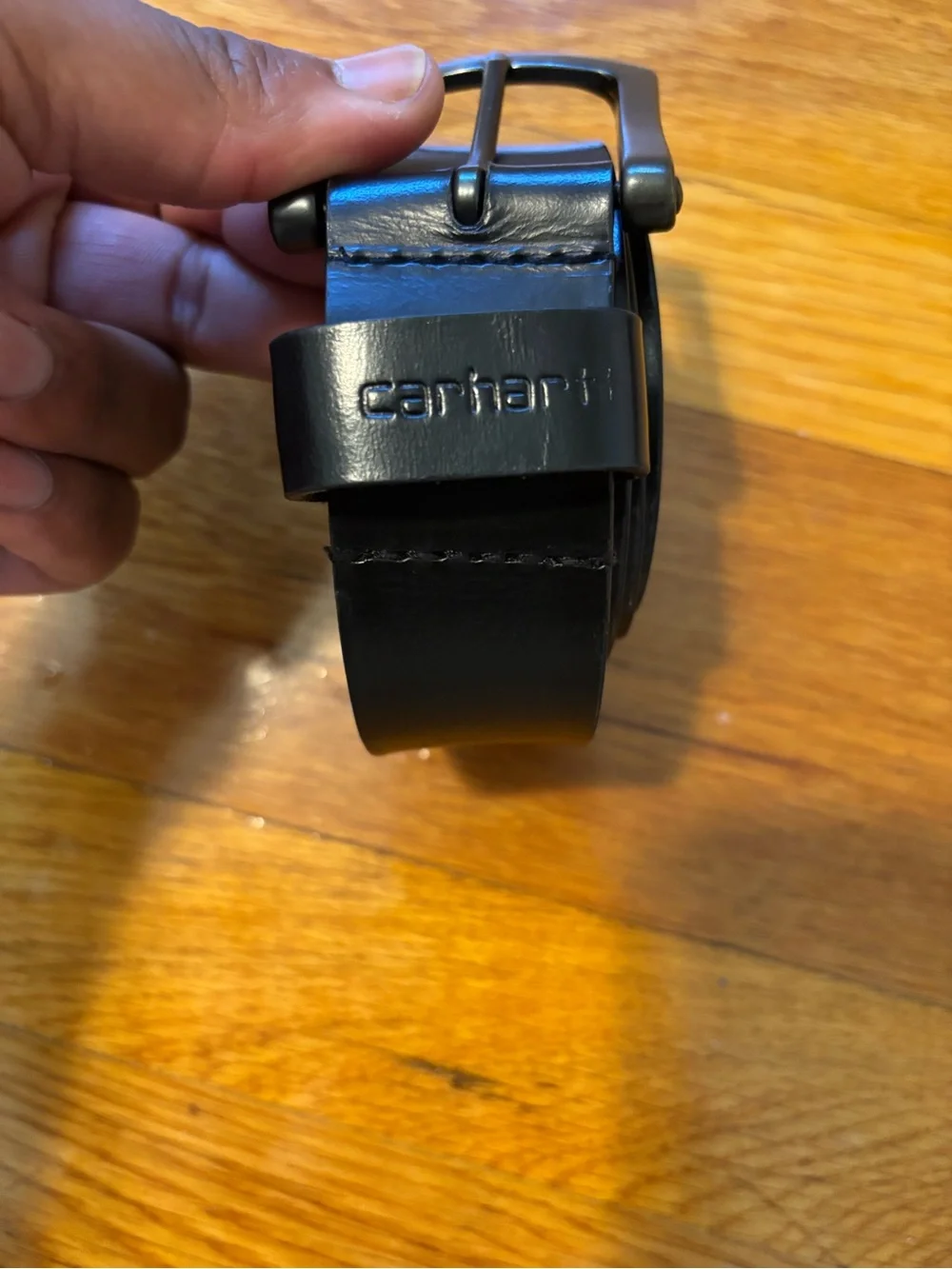 Carhartt black leather men’s belt 42